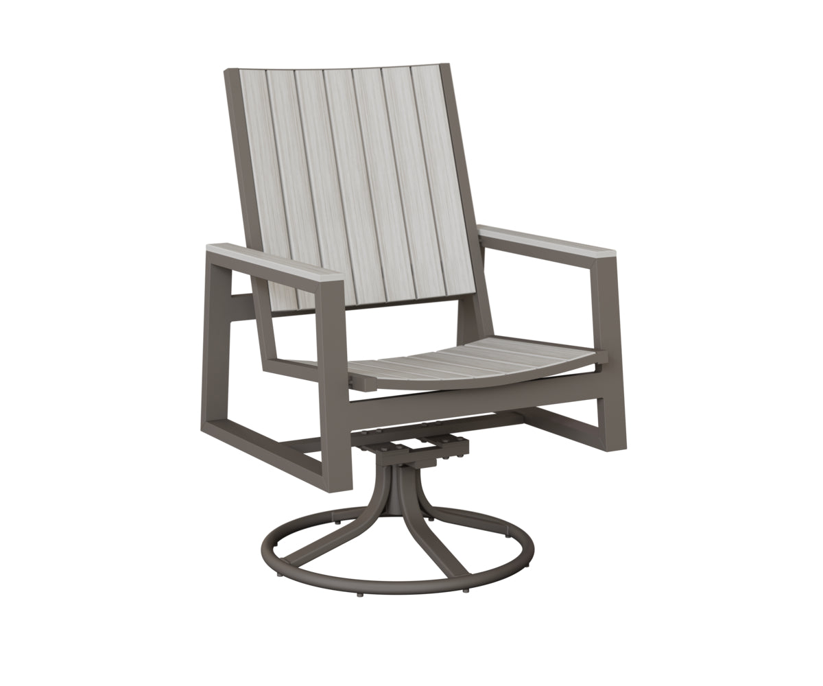 Vida Poly Swivel Rocker Dining Chair
