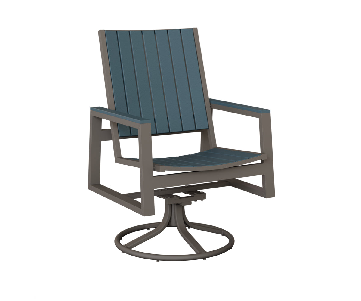 Vida Poly Swivel Rocker Dining Chair