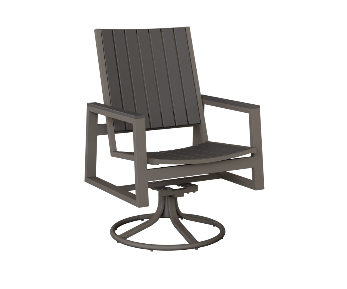 Vida Poly Swivel Rocker Dining Chair
