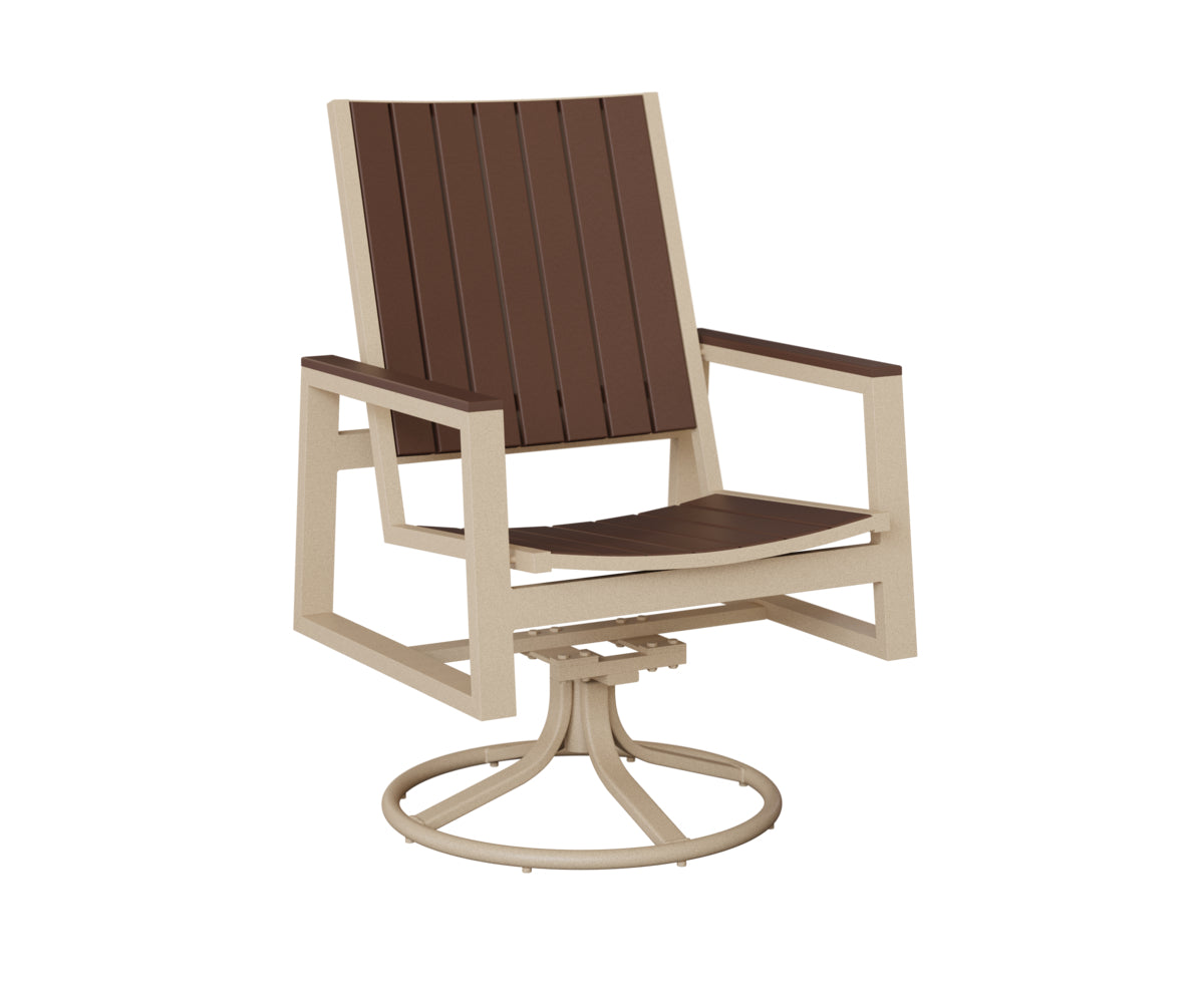 Vida Poly Swivel Rocker Dining Chair