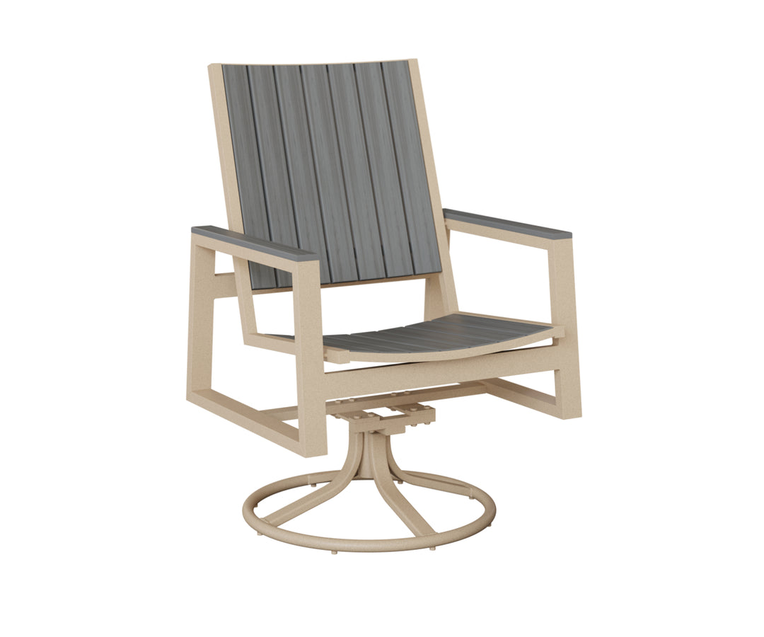 Vida Poly Swivel Rocker Dining Chair