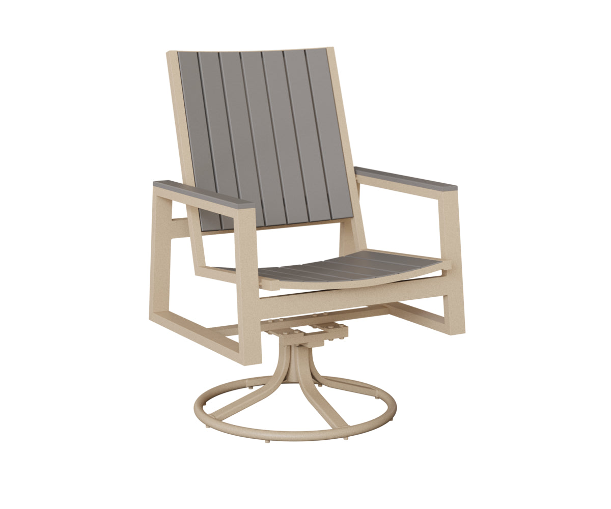 Vida Poly Swivel Rocker Dining Chair