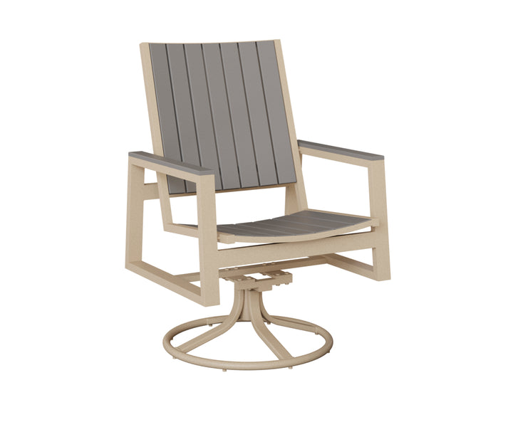 Vida Poly Swivel Rocker Dining Chair