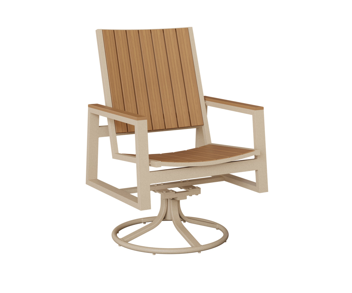 Vida Poly Swivel Rocker Dining Chair