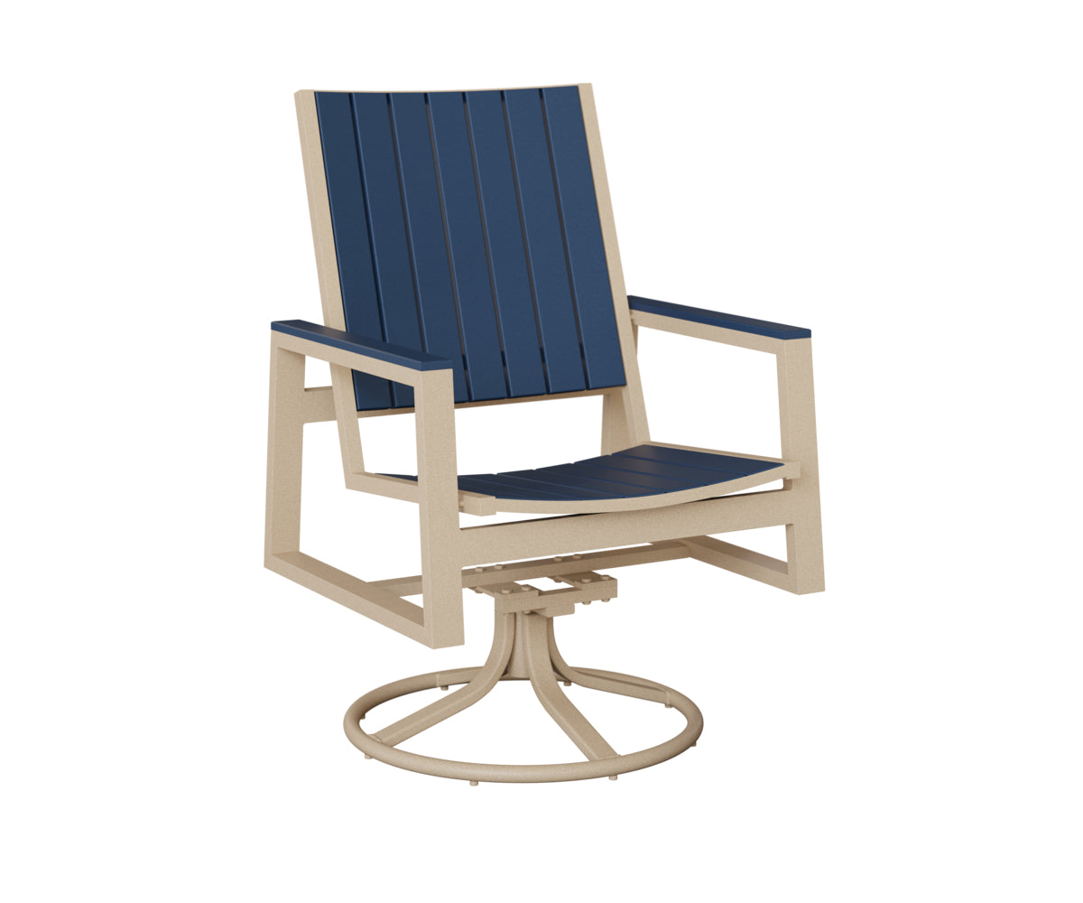 Vida Poly Swivel Rocker Dining Chair