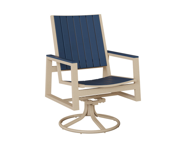Vida Poly Swivel Rocker Dining Chair