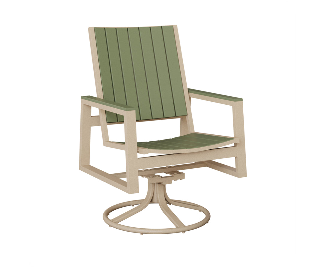 Vida Poly Swivel Rocker Dining Chair