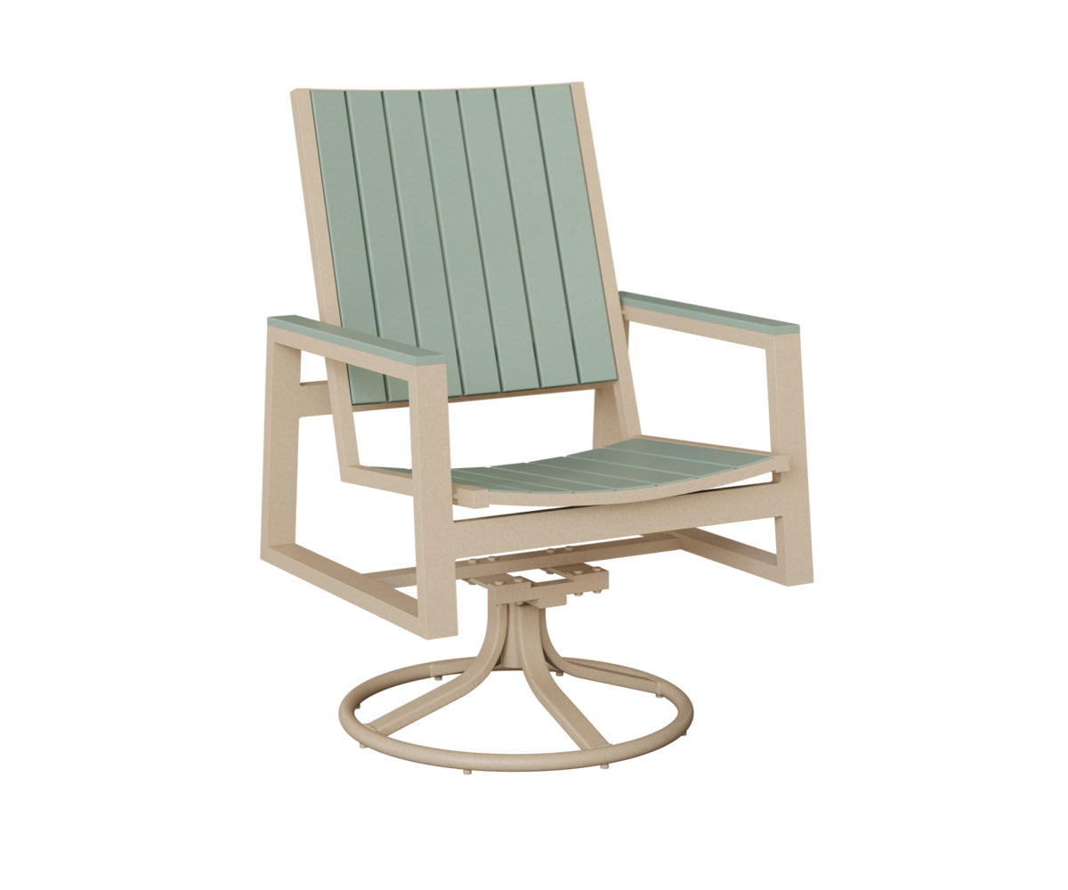 Vida Poly Swivel Rocker Dining Chair