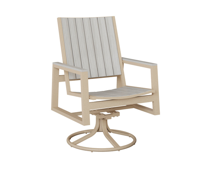 Vida Poly Swivel Rocker Dining Chair