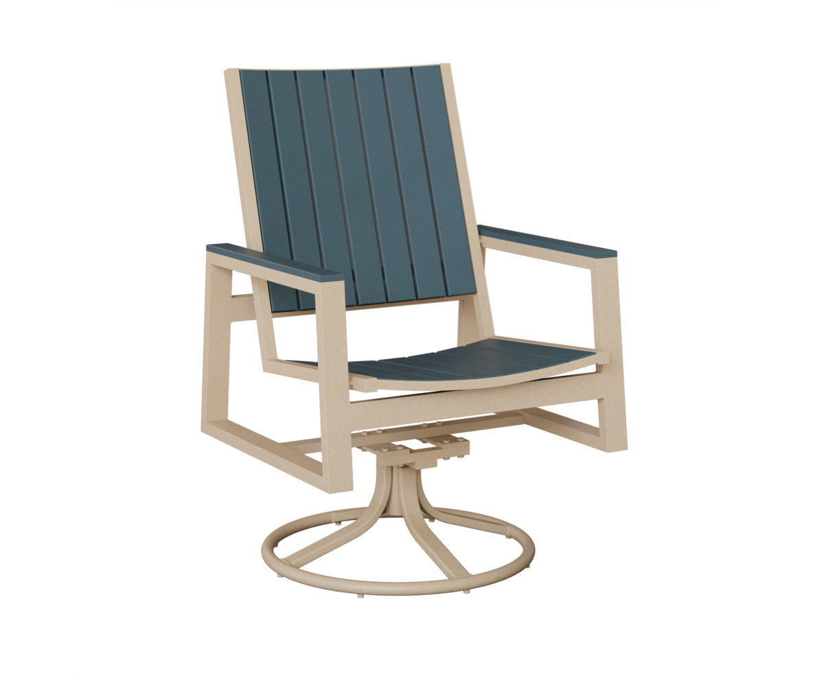 Vida Poly Swivel Rocker Dining Chair