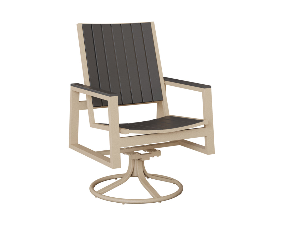 Vida Poly Swivel Rocker Dining Chair