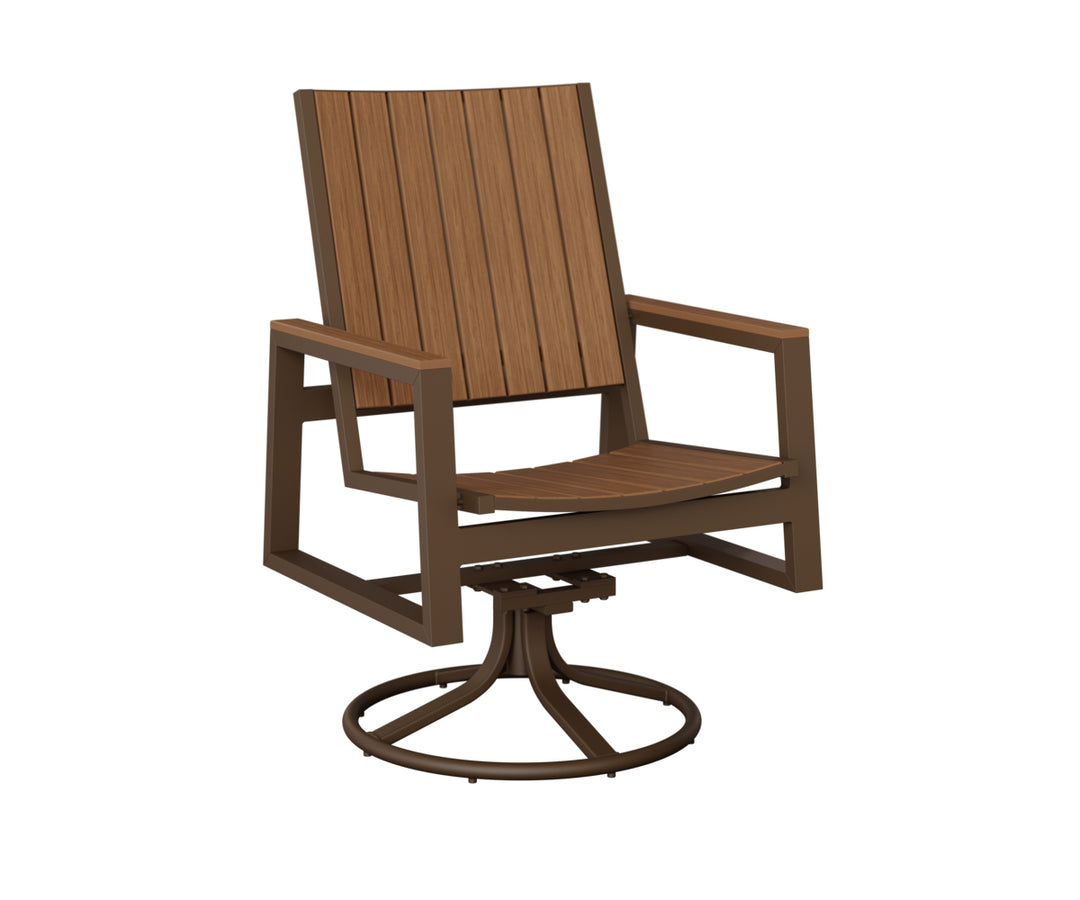 Vida Poly Swivel Rocker Dining Chair