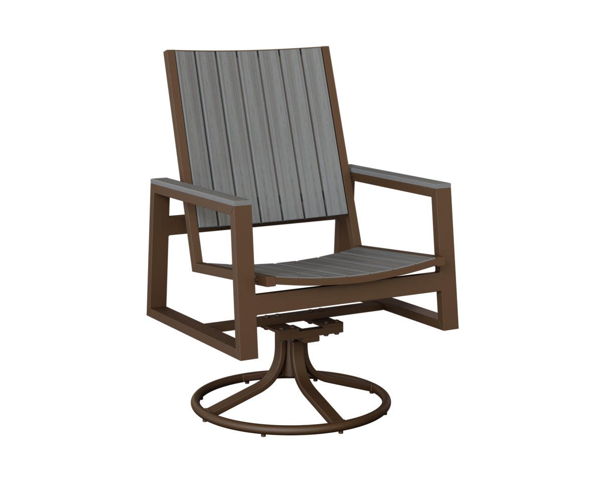 Vida Poly Swivel Rocker Dining Chair