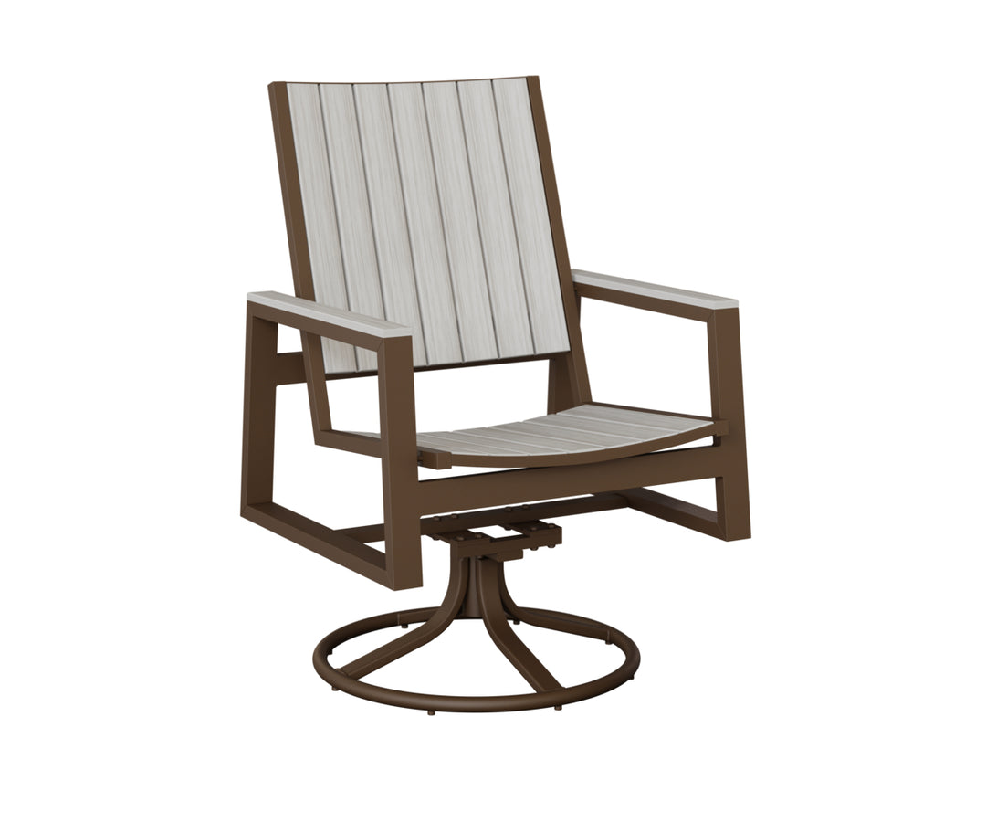 Vida Poly Swivel Rocker Dining Chair