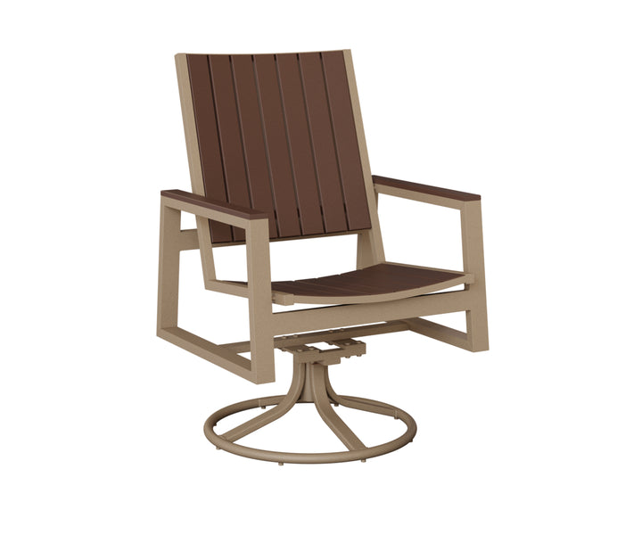 Vida Poly Swivel Rocker Dining Chair