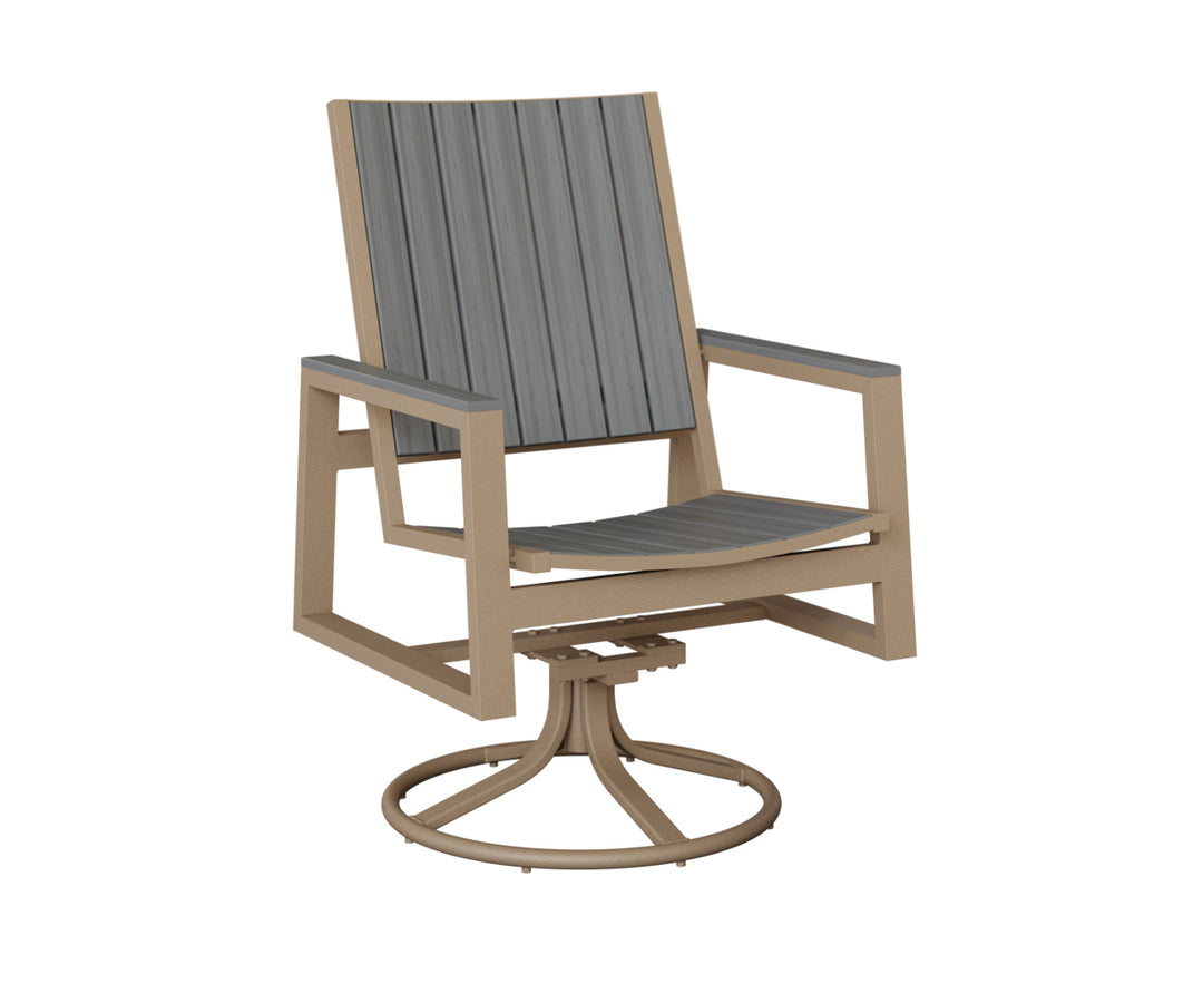 Vida Poly Swivel Rocker Dining Chair
