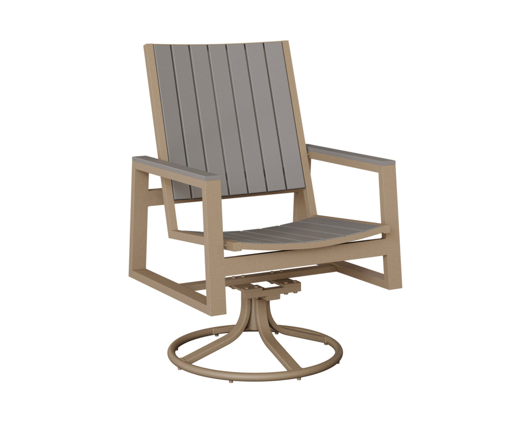 Vida Poly Swivel Rocker Dining Chair