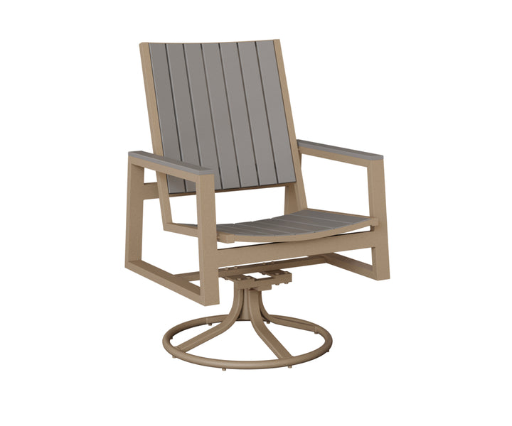 Vida Poly Swivel Rocker Dining Chair
