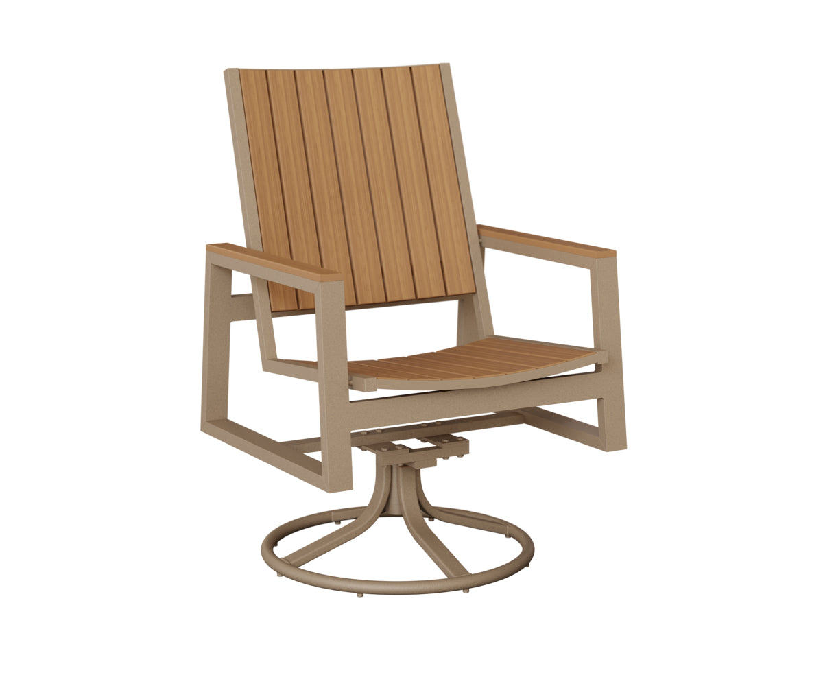 Vida Poly Swivel Rocker Dining Chair
