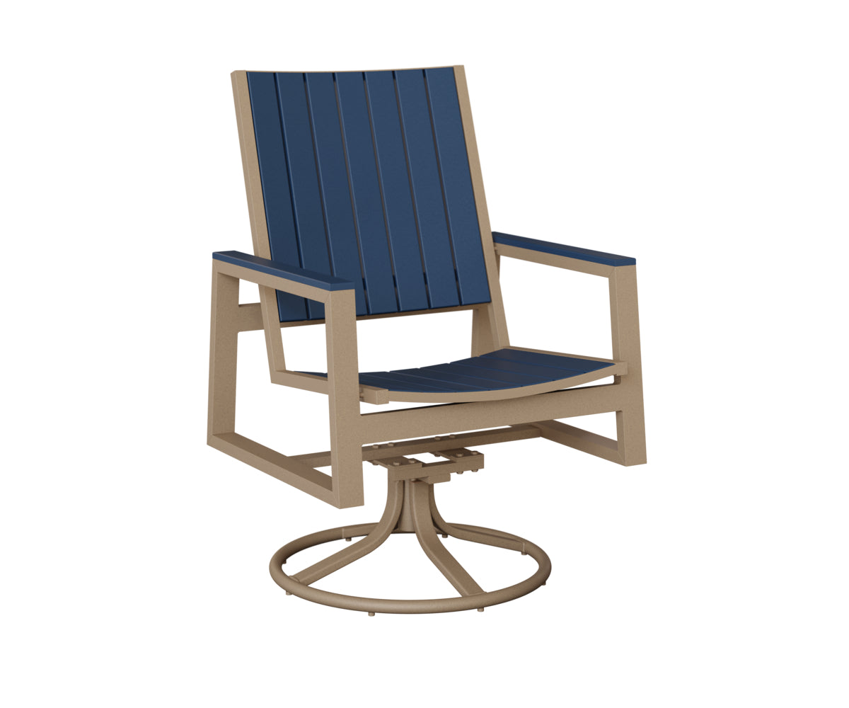 Vida Poly Swivel Rocker Dining Chair