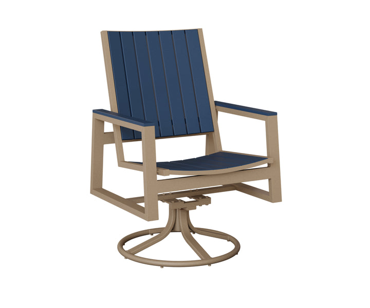 Vida Poly Swivel Rocker Dining Chair