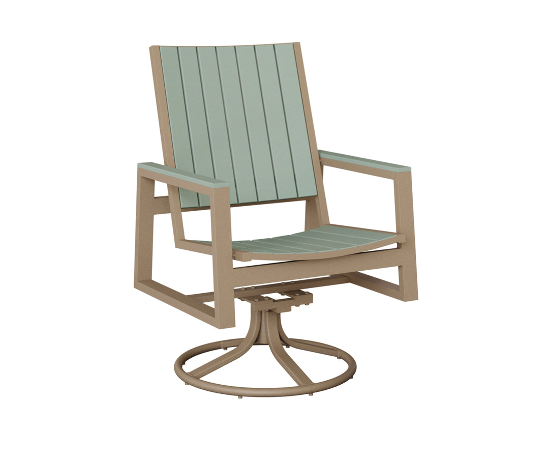 Vida Poly Swivel Rocker Dining Chair