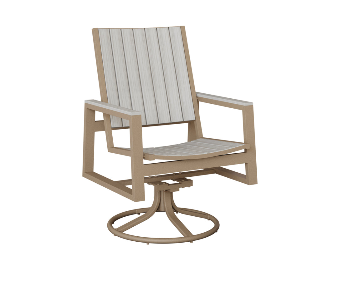 Vida Poly Swivel Rocker Dining Chair