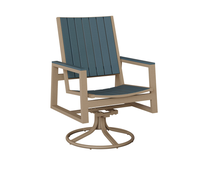 Vida Poly Swivel Rocker Dining Chair