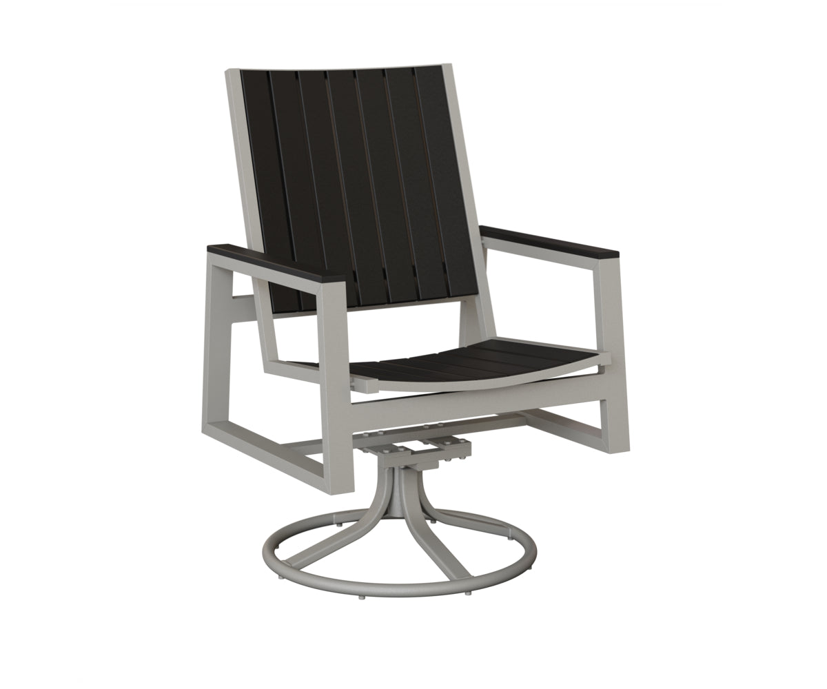 Vida Poly Swivel Rocker Dining Chair