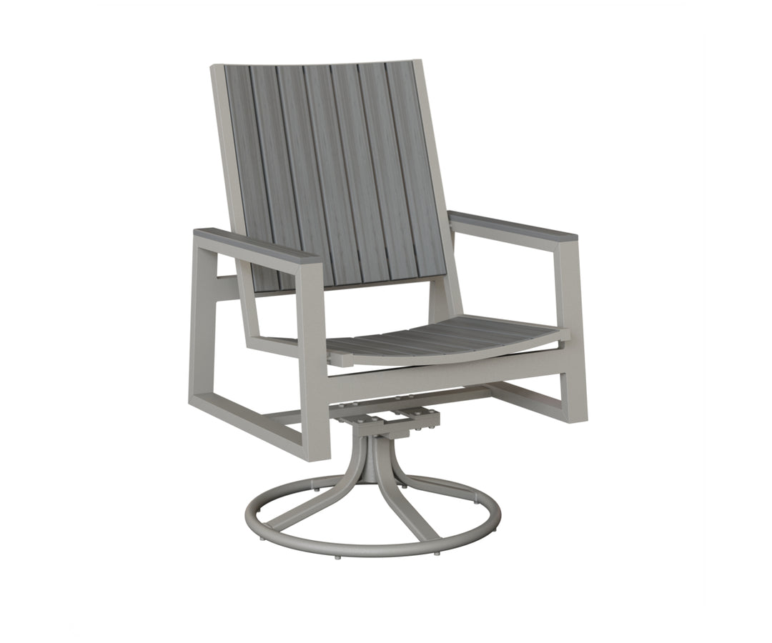 Vida Poly Swivel Rocker Dining Chair