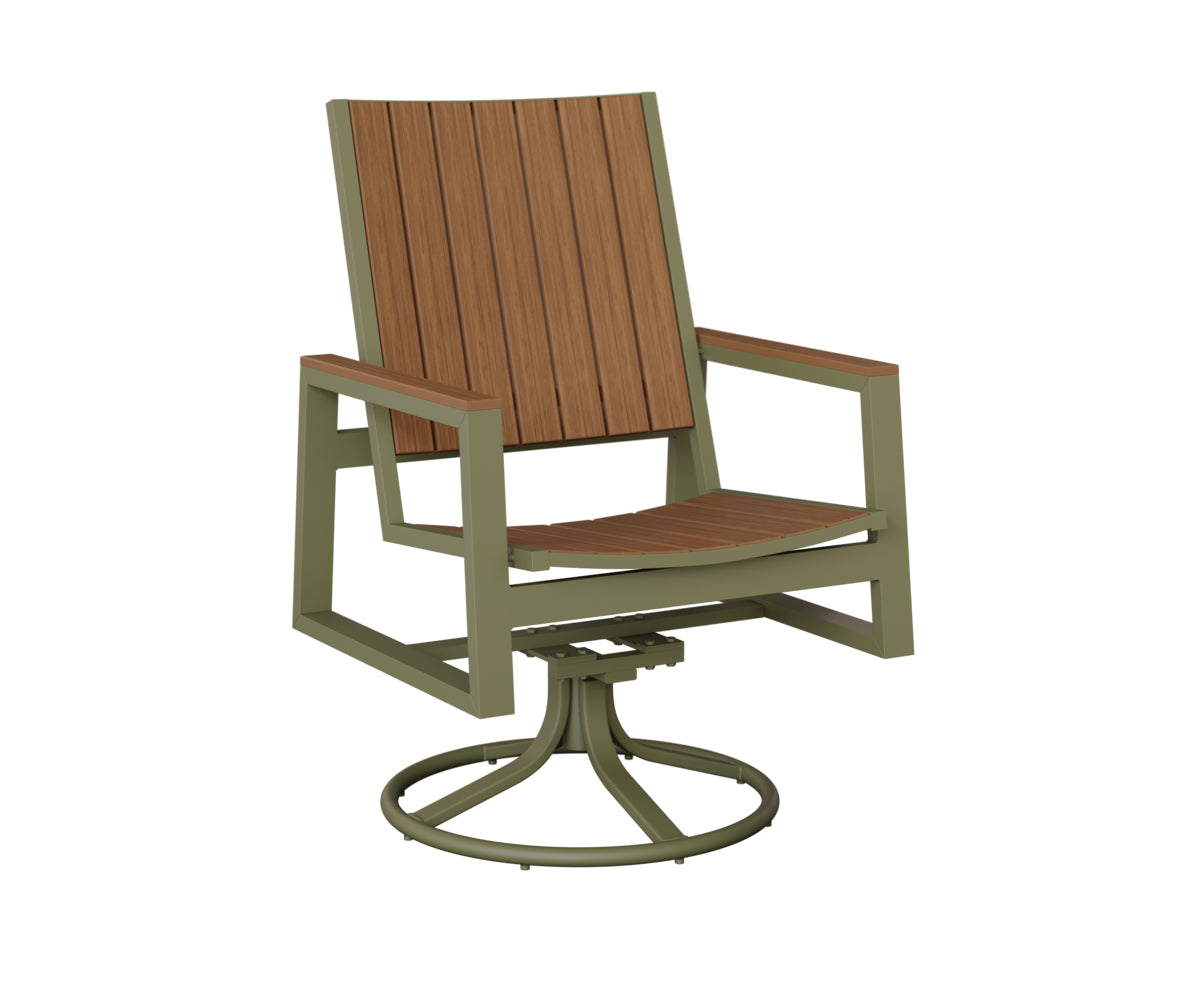 Vida Poly Swivel Rocker Dining Chair