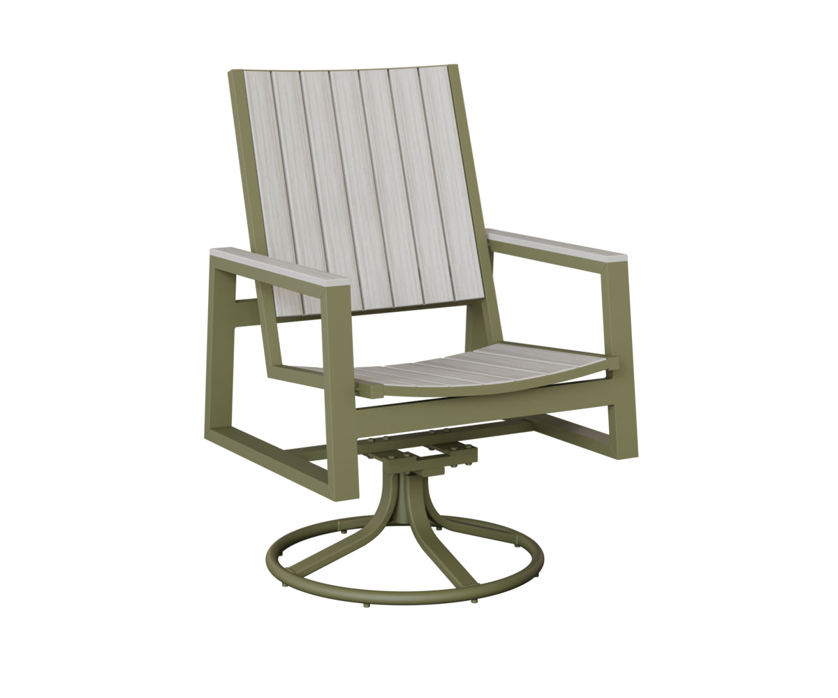 Vida Poly Swivel Rocker Dining Chair