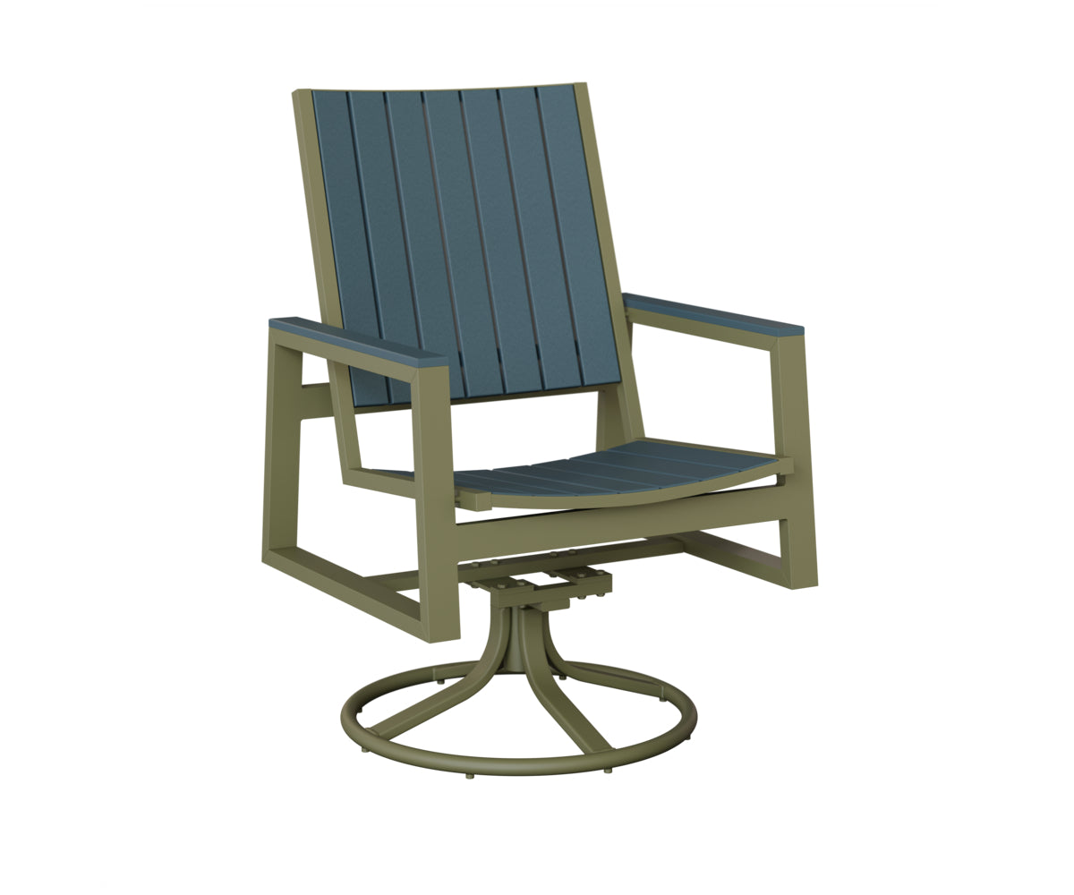 Vida Poly Swivel Rocker Dining Chair