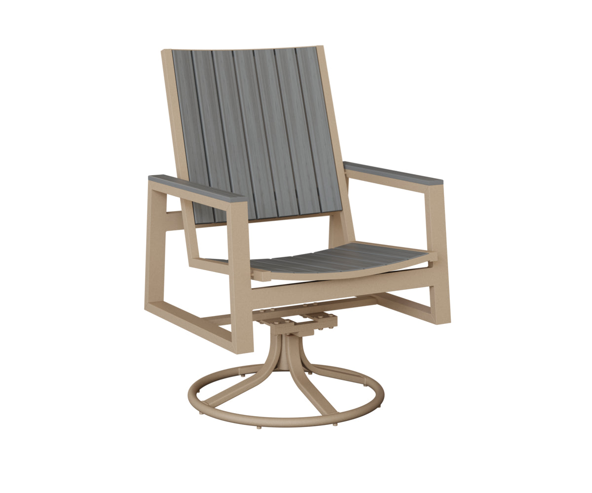 Vida Poly Swivel Rocker Dining Chair