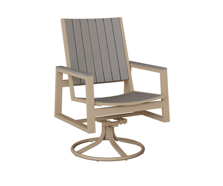 Vida Poly Swivel Rocker Dining Chair
