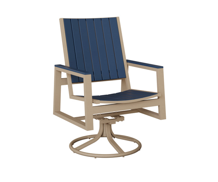 Vida Poly Swivel Rocker Dining Chair