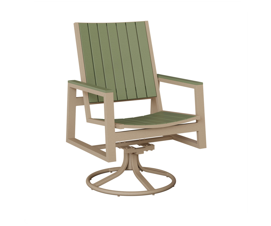 Vida Poly Swivel Rocker Dining Chair