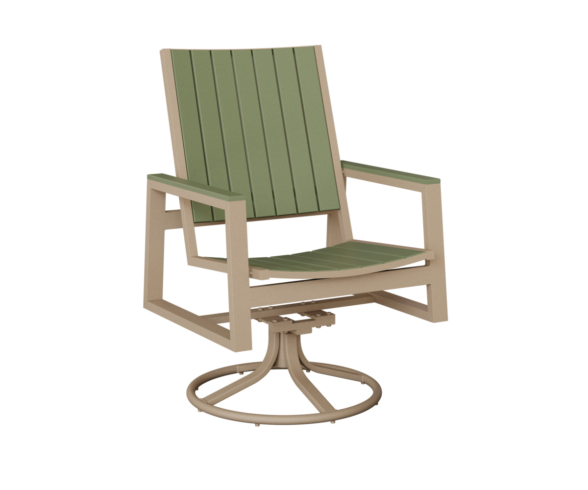 Vida Poly Swivel Rocker Dining Chair