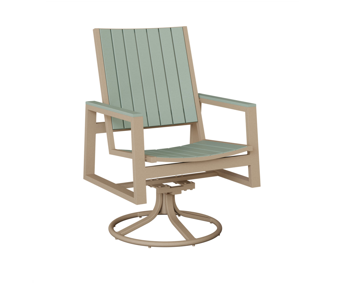 Vida Poly Swivel Rocker Dining Chair