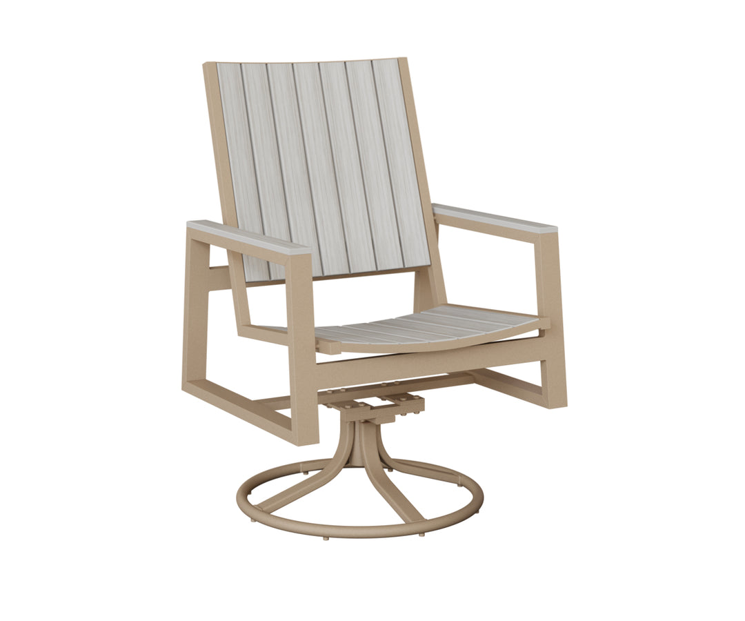 Vida Poly Swivel Rocker Dining Chair