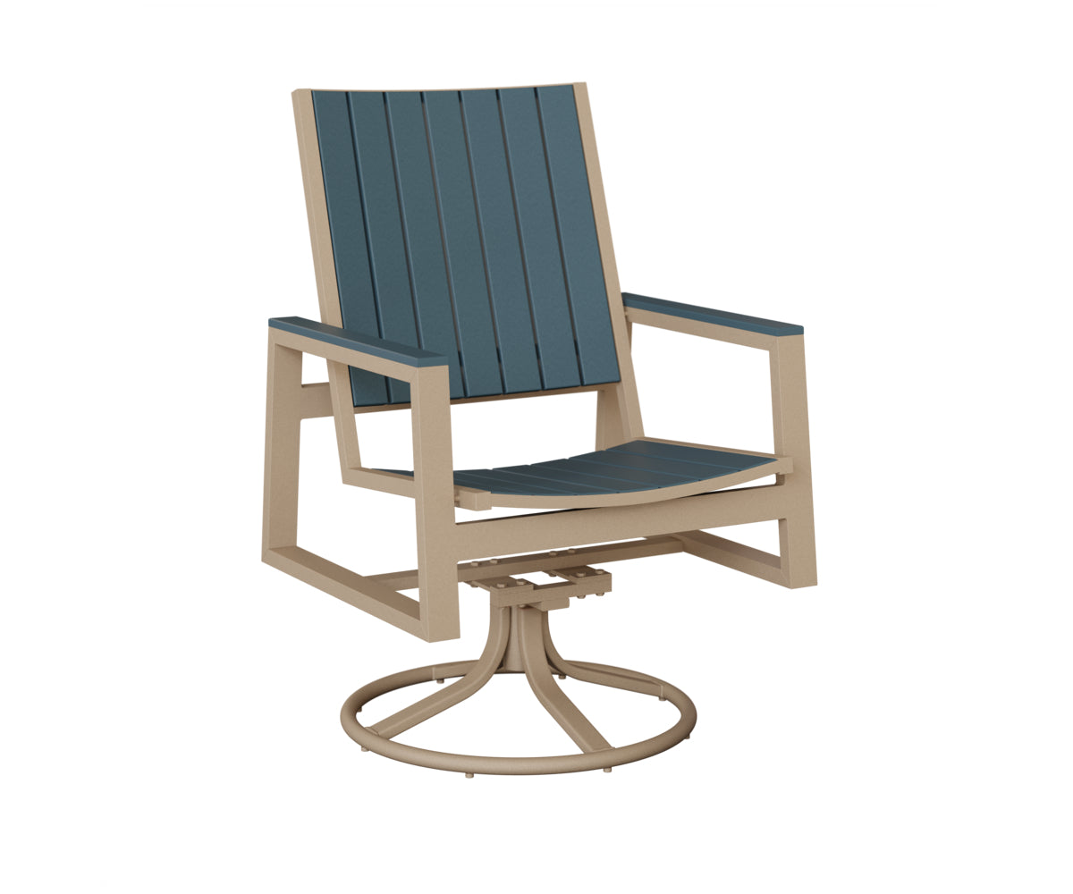 Vida Poly Swivel Rocker Dining Chair