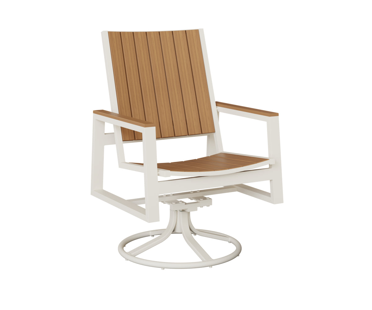 Vida Poly Swivel Rocker Dining Chair