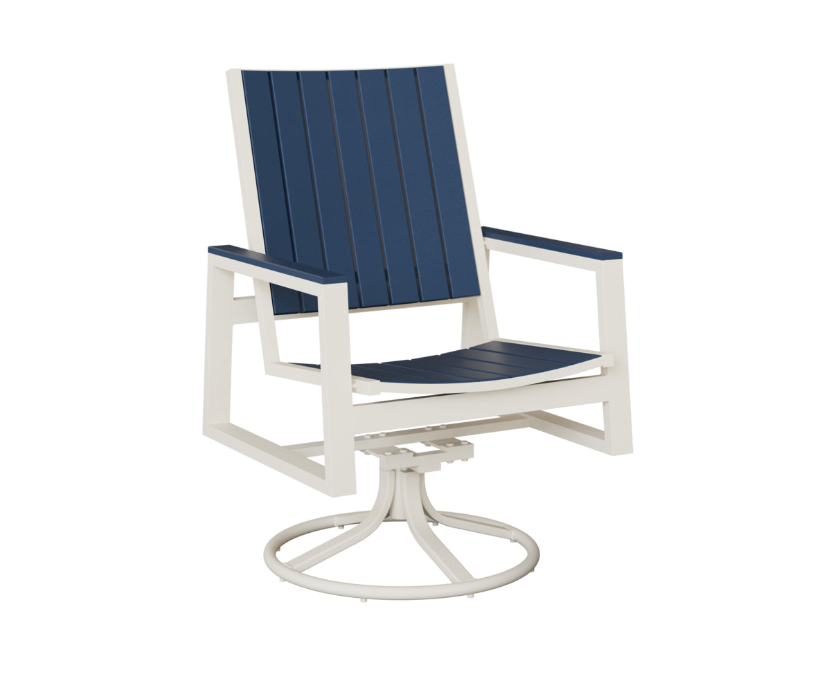Vida Poly Swivel Rocker Dining Chair