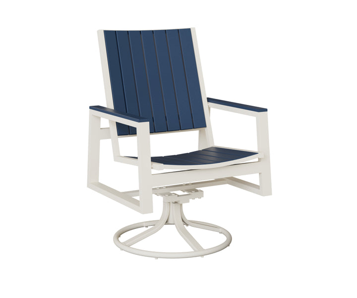 Vida Poly Swivel Rocker Dining Chair