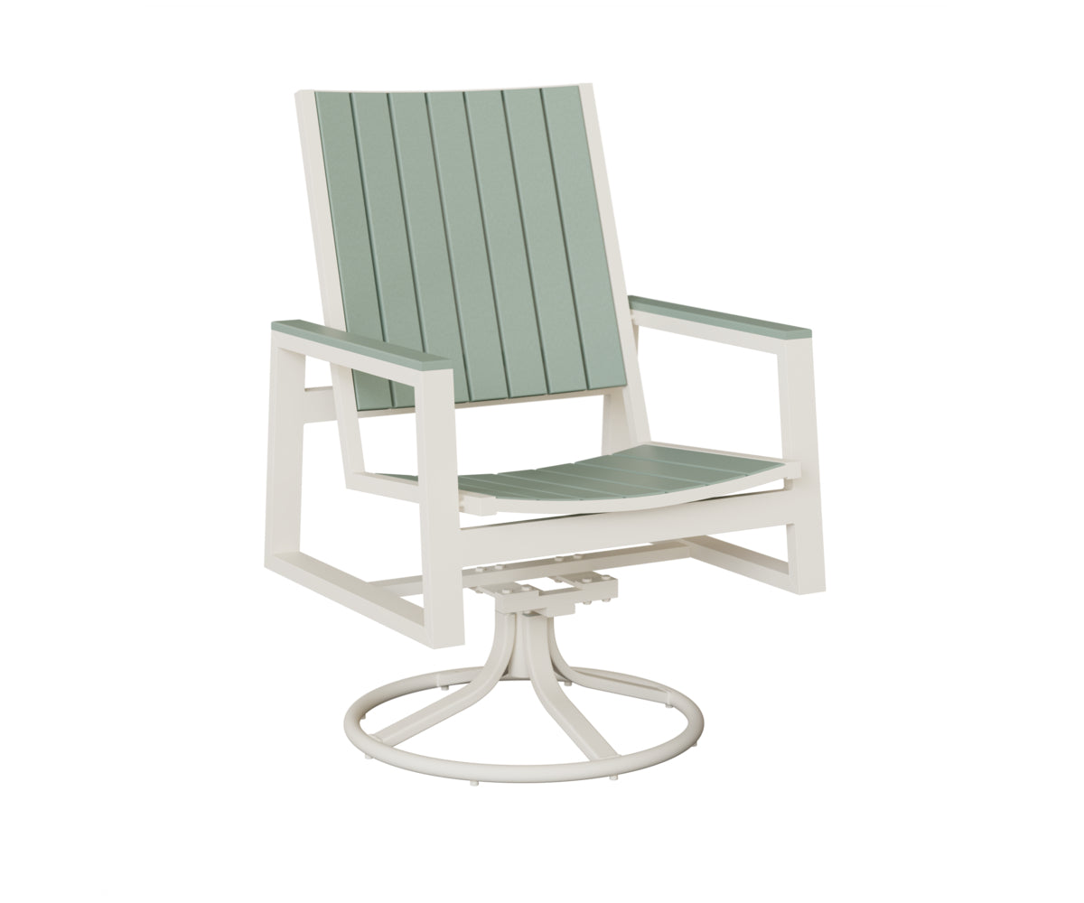 Vida Poly Swivel Rocker Dining Chair