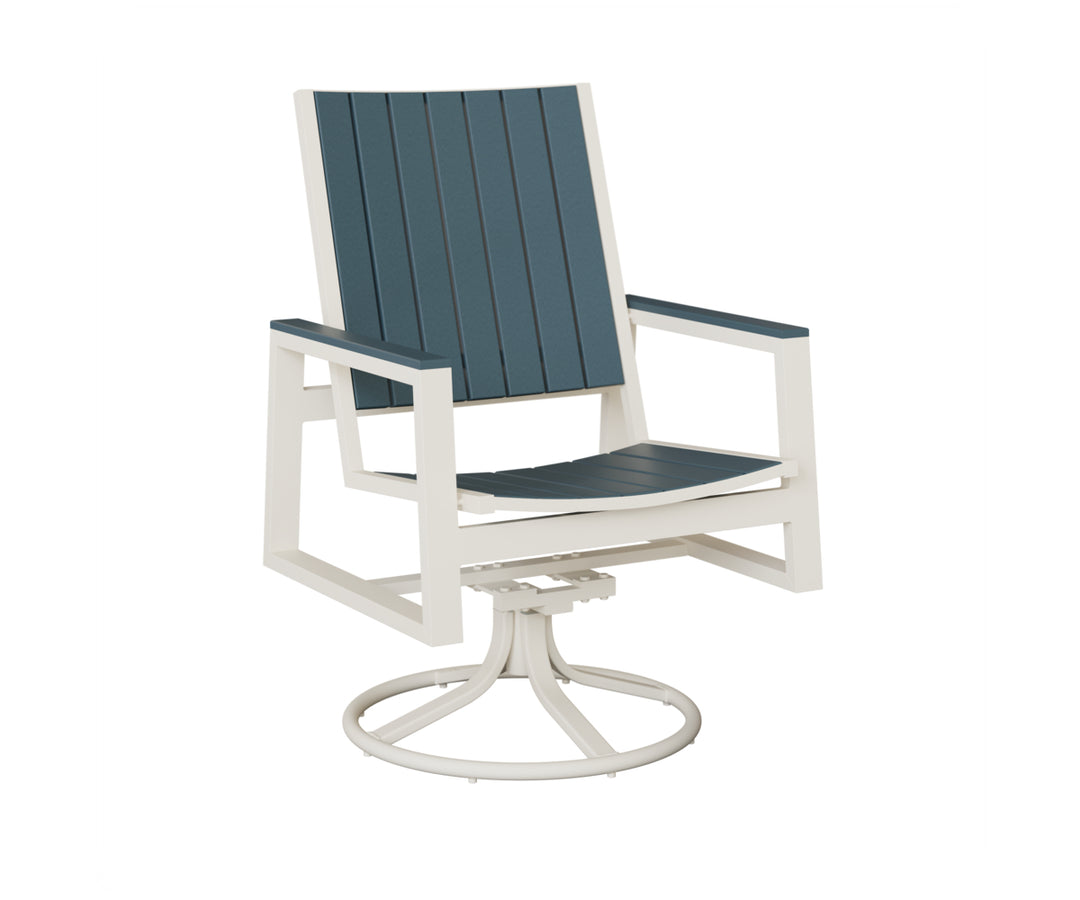 Vida Poly Swivel Rocker Dining Chair