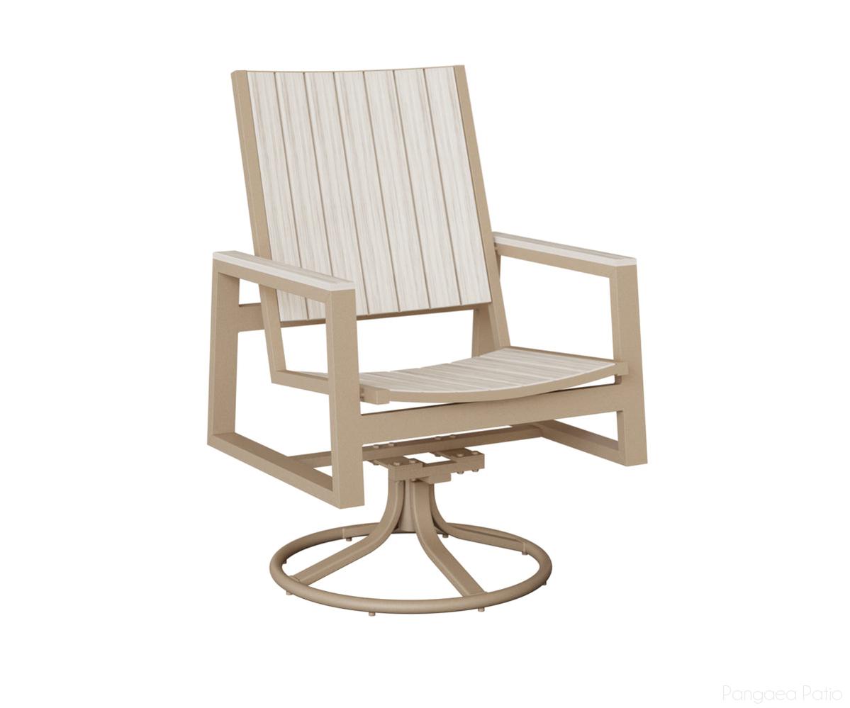 Vida Poly Swivel Rocker Dining Chair