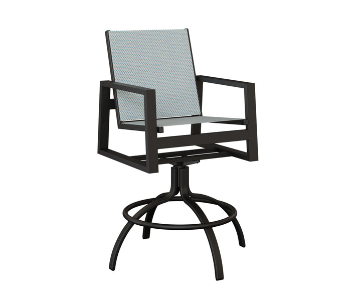 Vida Sling Swivel Bar Chair