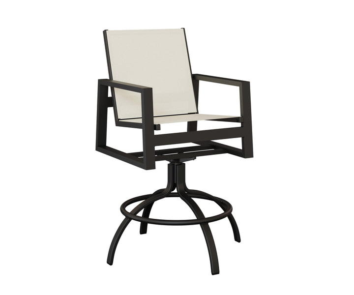 Vida Sling Swivel Bar Chair