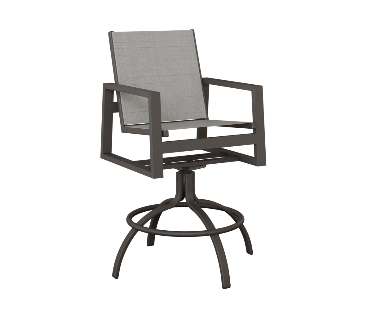 Vida Sling Swivel Bar Chair